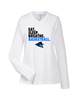 Reno Rogues Basketball Eat Sleep - Womens Performance Longsleeve