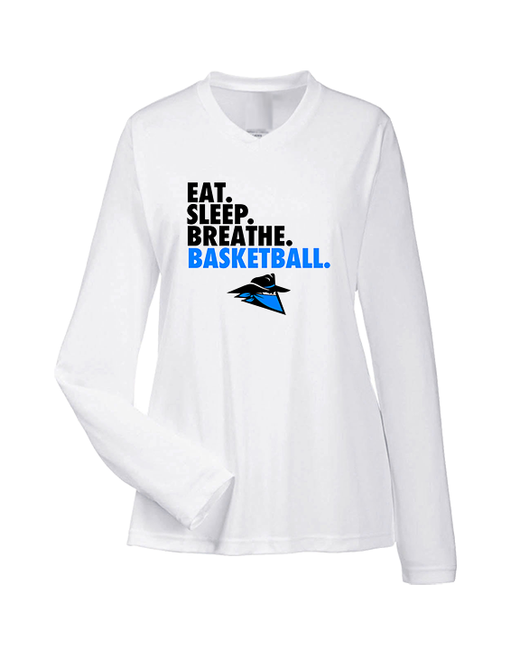 Reno Rogues Basketball Eat Sleep - Womens Performance Longsleeve