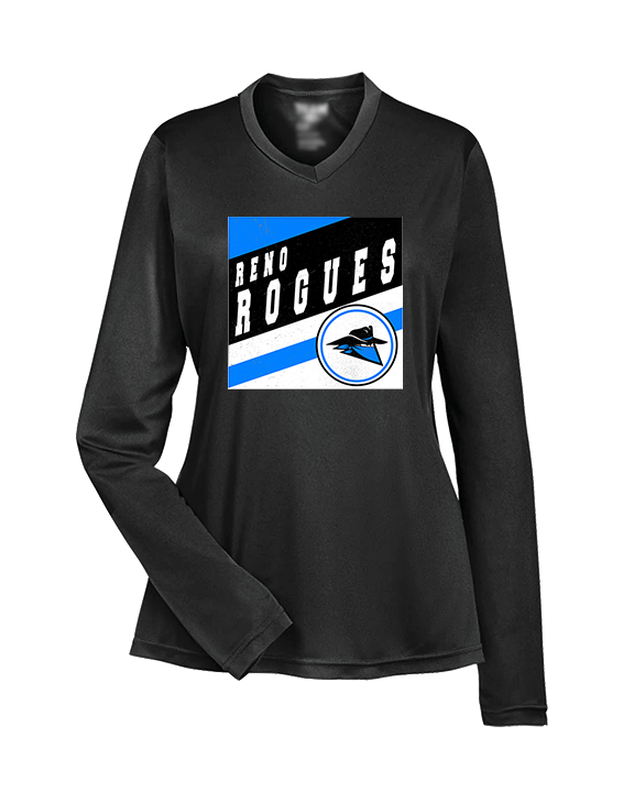 Reno Rogues Basketball Square - Womens Performance Longsleeve