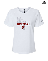 Rockwood Summit HS Basketball Eat Sleep - Womens Adidas Performance Shirt