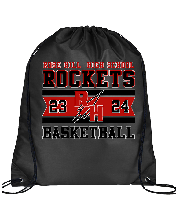 Rose Hill HS Boys Basketball Stamp - Drawstring Bag