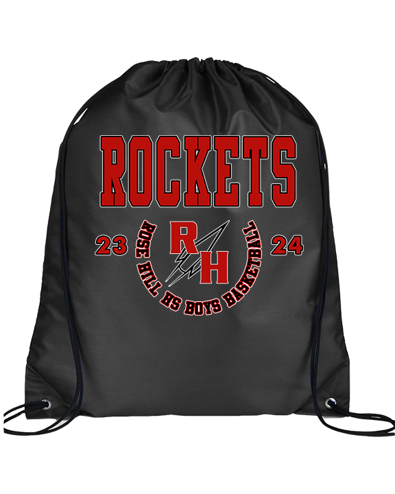 Rose Hill HS Boys Basketball Swoop - Drawstring Bag