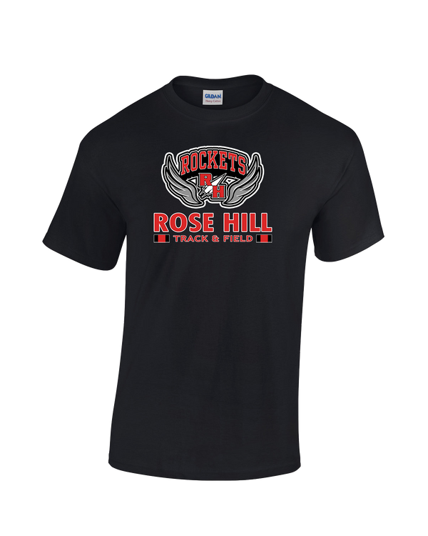 Rose Hill HS Track and Field Stacked - Cotton T-Shirt (Player Pack)