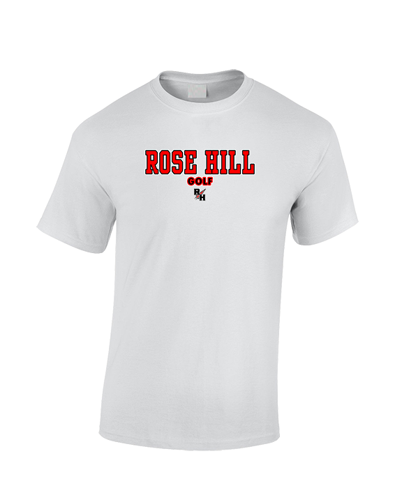 Rose Hill HS Golf Block 2 - Cotton T-Shirt