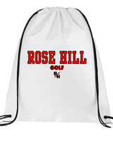 Rose Hill HS Golf Block 2 - Drawstring Bag