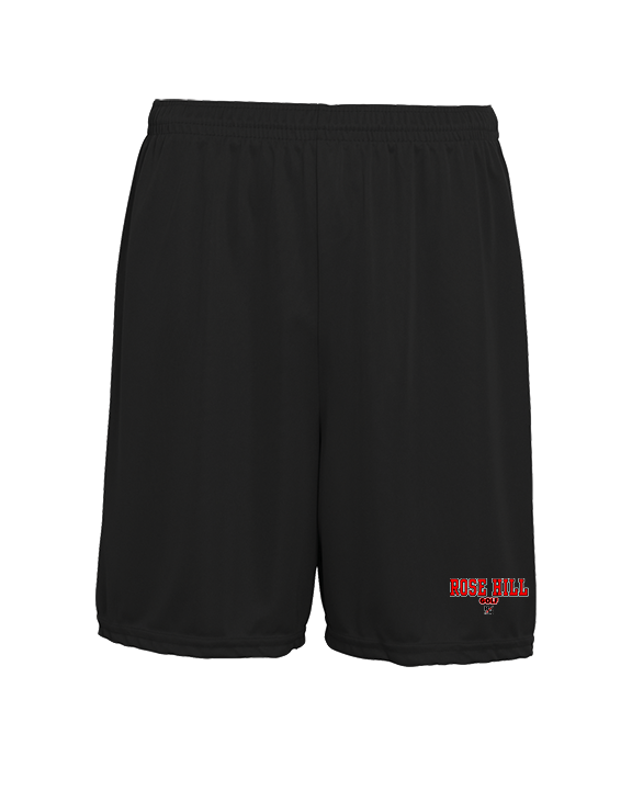 Rose Hill HS Golf Block 2 - Mens 7inch Training Shorts