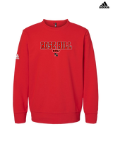 Rose Hill HS Golf Block 2 - Mens Adidas Crewneck