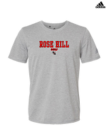 Rose Hill HS Golf Block 2 - Mens Adidas Performance Shirt
