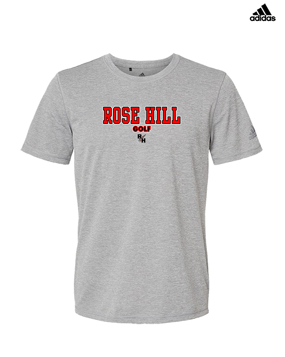 Rose Hill HS Golf Block 2 - Mens Adidas Performance Shirt