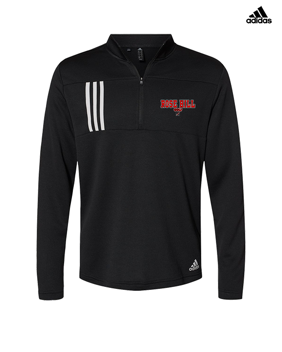Rose Hill HS Golf Block 2 - Mens Adidas Quarter Zip