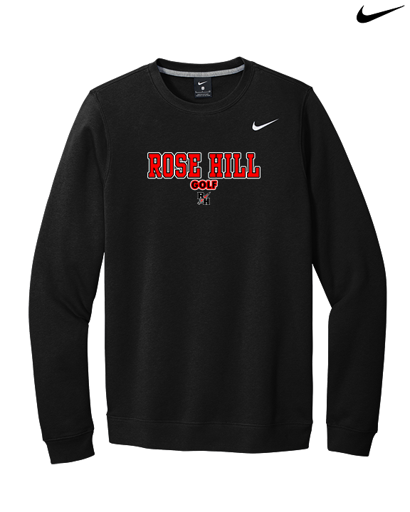 Rose Hill HS Golf Block 2 - Mens Nike Crewneck