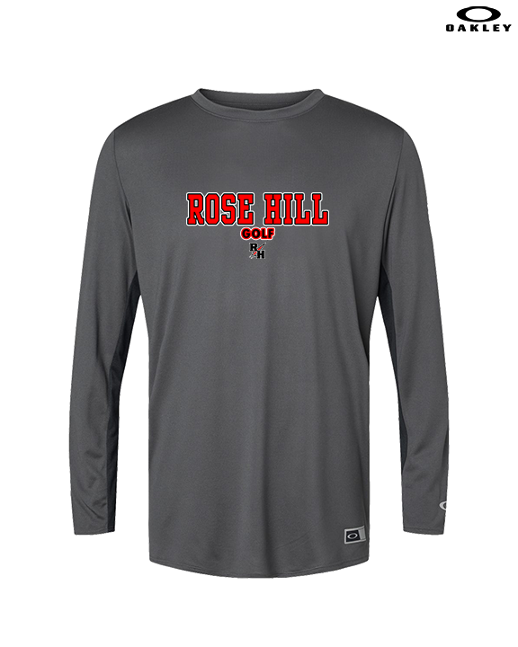 Rose Hill HS Golf Block 2 - Mens Oakley Longsleeve