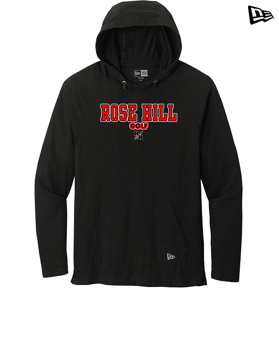 Rose Hill HS Golf Block 2 - New Era Tri-Blend Hoodie