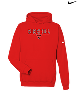 Rose Hill HS Golf Block 2 - Nike Club Fleece Hoodie
