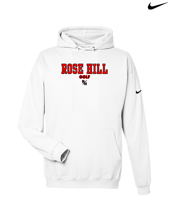 Rose Hill HS Golf Block 2 - Nike Club Fleece Hoodie