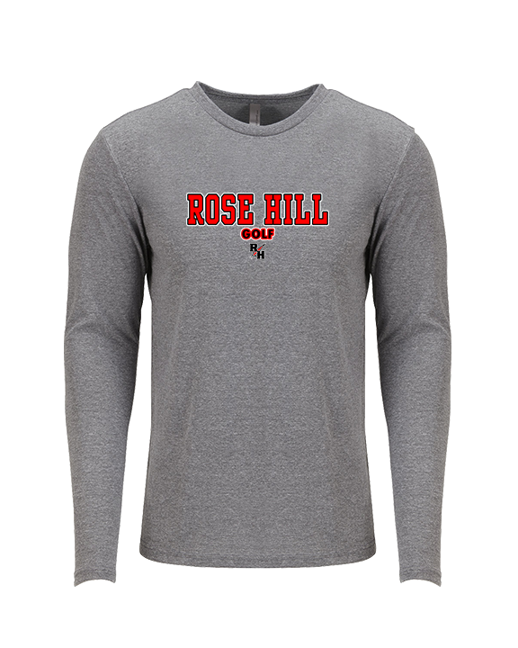 Rose Hill HS Golf Block 2 - Tri-Blend Long Sleeve