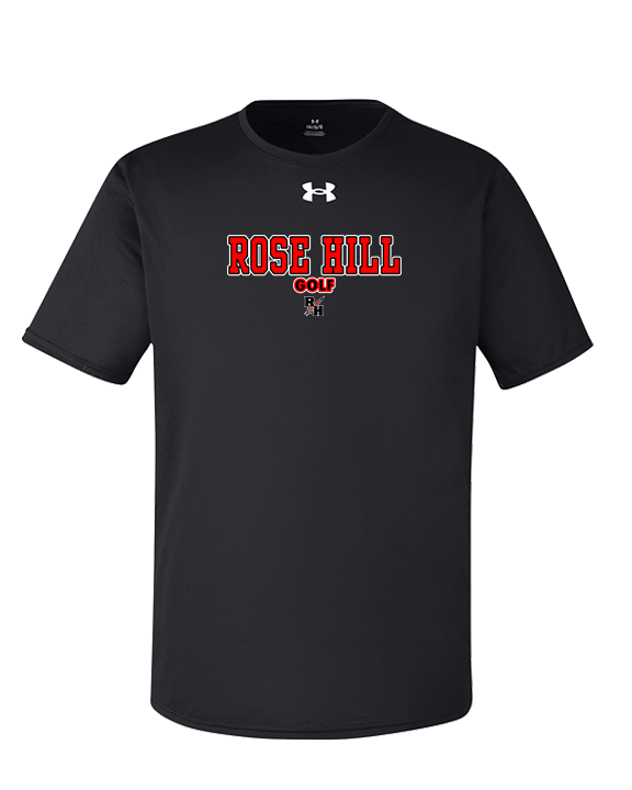 Rose Hill HS Golf Block 2 - Under Armour Mens Team Tech T-Shirt