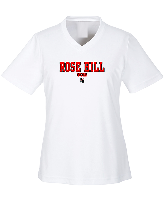 Rose Hill HS Golf Block 2 - Womens Performance Shirt