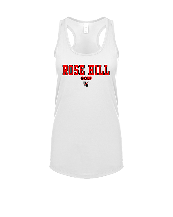 Rose Hill HS Golf Block 2 - Womens Tank Top