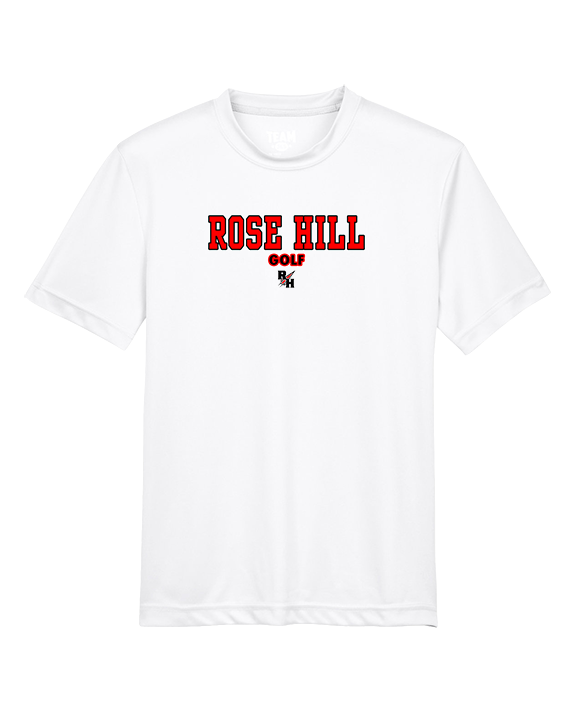 Rose Hill HS Golf Block 2 - Youth Performance Shirt