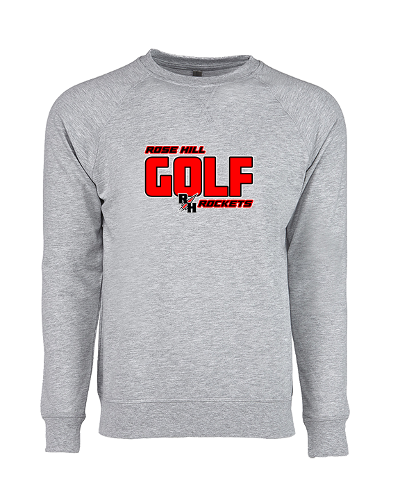 Rose Hill HS Golf Bold - Crewneck Sweatshirt