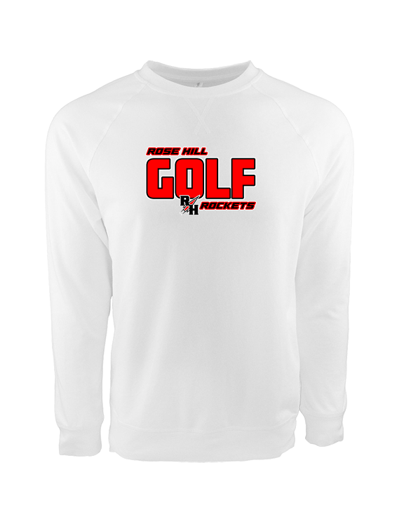 Rose Hill HS Golf Bold - Crewneck Sweatshirt