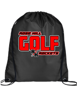 Rose Hill HS Golf Bold - Drawstring Bag
