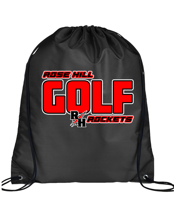 Rose Hill HS Golf Bold - Drawstring Bag