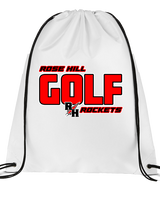 Rose Hill HS Golf Bold - Drawstring Bag