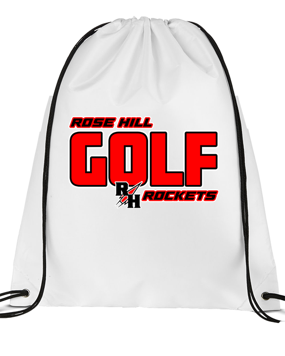 Rose Hill HS Golf Bold - Drawstring Bag