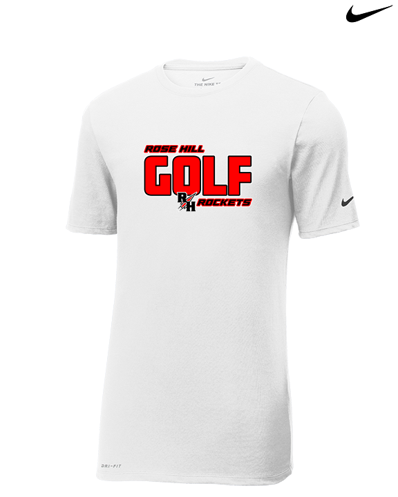 Rose Hill HS Golf Bold - Mens Nike Cotton Poly Tee