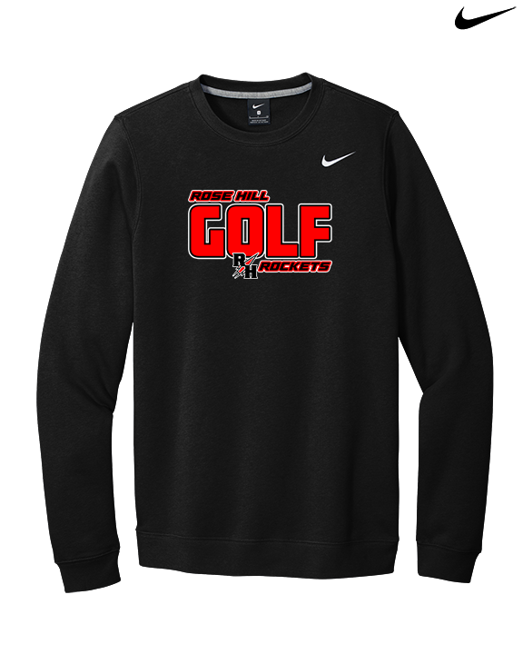 Rose Hill HS Golf Bold - Mens Nike Crewneck