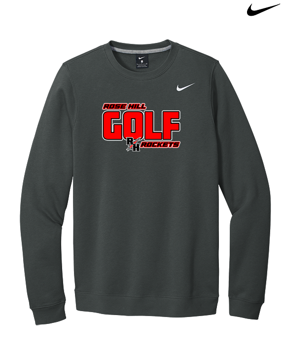 Rose Hill HS Golf Bold - Mens Nike Crewneck
