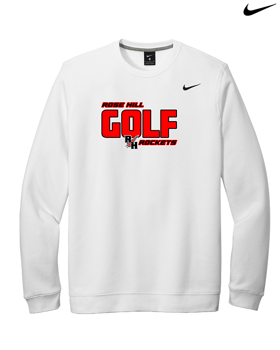Rose Hill HS Golf Bold - Mens Nike Crewneck