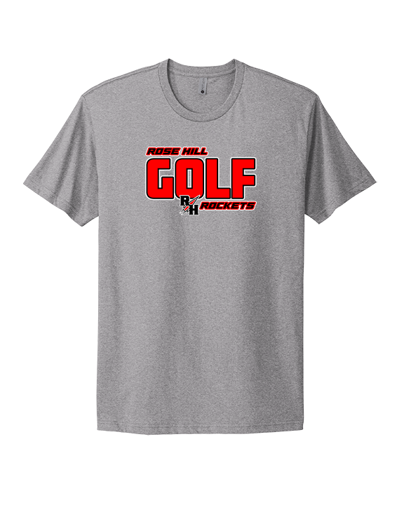 Rose Hill HS Golf Bold - Mens Select Cotton T-Shirt
