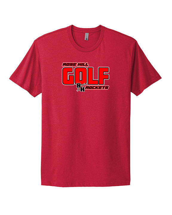 Rose Hill HS Golf Bold - Mens Select Cotton T-Shirt