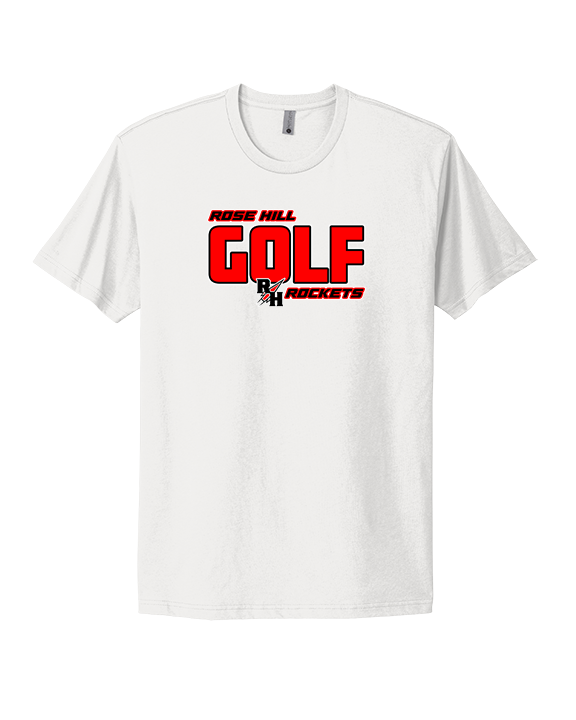 Rose Hill HS Golf Bold - Mens Select Cotton T-Shirt