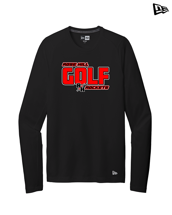 Rose Hill HS Golf Bold - New Era Performance Long Sleeve