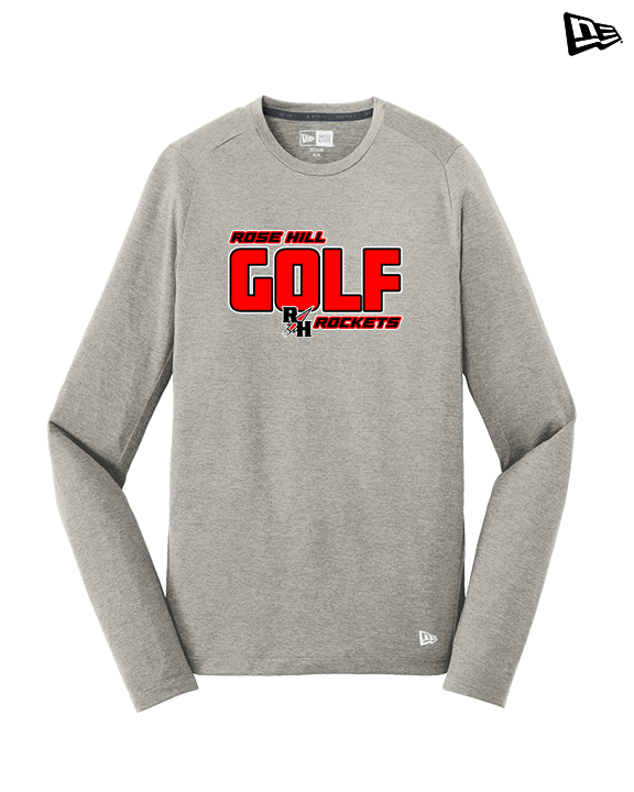 Rose Hill HS Golf Bold - New Era Performance Long Sleeve