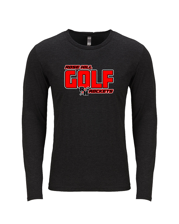 Rose Hill HS Golf Bold - Tri-Blend Long Sleeve