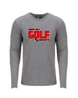 Rose Hill HS Golf Bold - Tri-Blend Long Sleeve