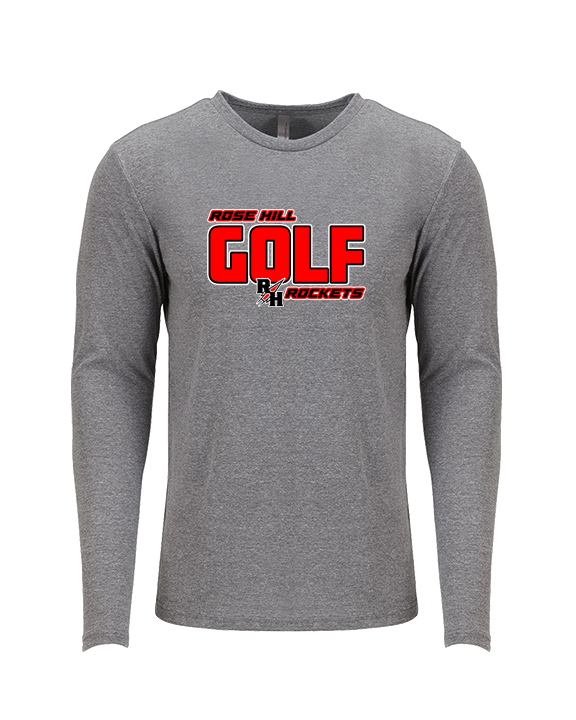 Rose Hill HS Golf Bold - Tri-Blend Long Sleeve