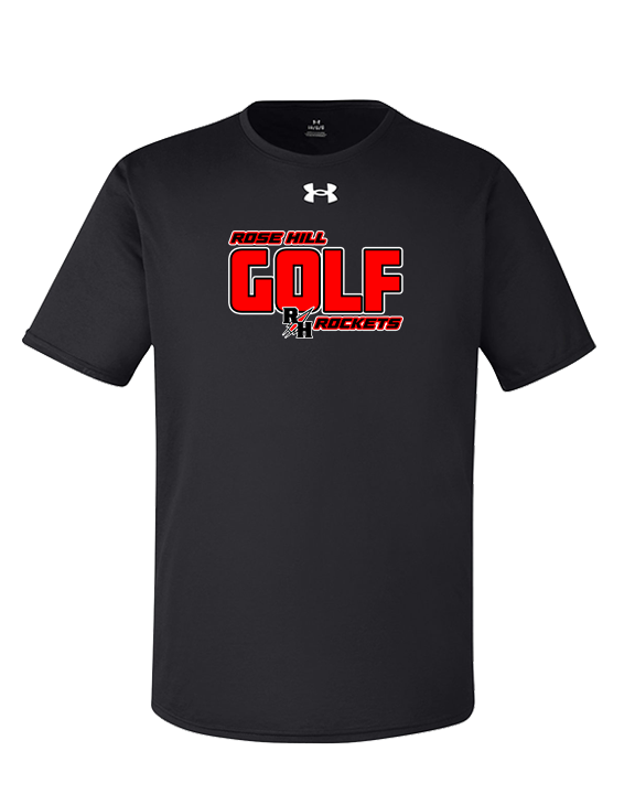 Rose Hill HS Golf Bold - Under Armour Mens Team Tech T-Shirt