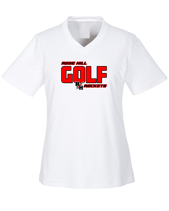 Rose Hill HS Golf Bold - Womens Performance Shirt