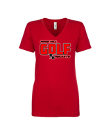 Rose Hill HS Golf Bold - Womens Vneck