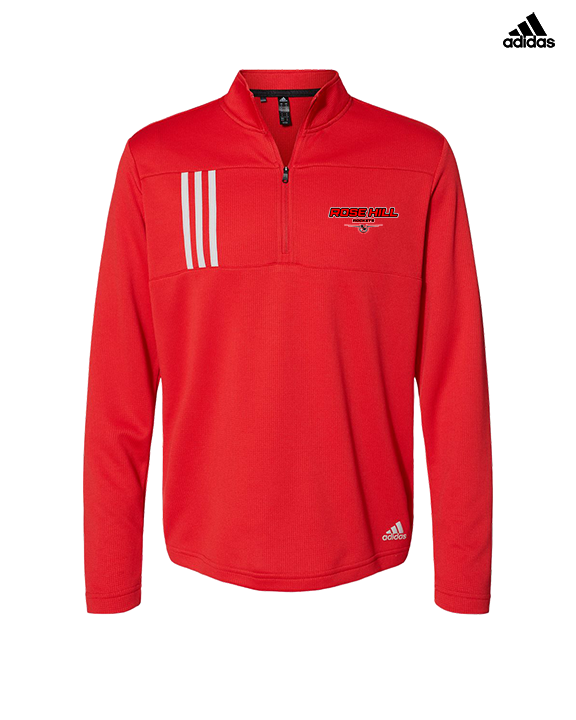 Rose Hill HS Golf Design 2 - Mens Adidas Quarter Zip