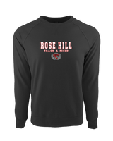 Rose Hill HS Track & Field Block - Crewneck Sweatshirt