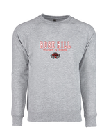 Rose Hill HS Track & Field Block - Crewneck Sweatshirt