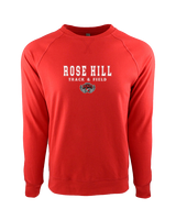 Rose Hill HS Track & Field Block - Crewneck Sweatshirt