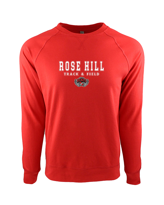 Rose Hill HS Track & Field Block - Crewneck Sweatshirt